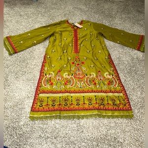 NWT Women’s 3pc Pakistani Embroided Dress w/ Lace Detailing By Junaid Jamshed